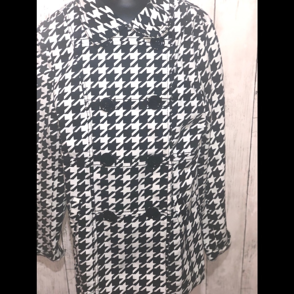 3/$25 H&M houndstooth Double Breasted jacket 10-11 - Picture 2 of 7